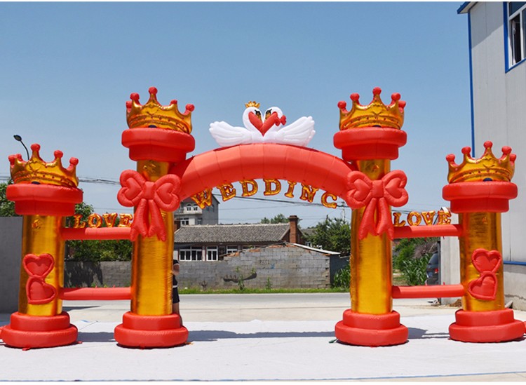 鲤城红色婚庆气模拱门
